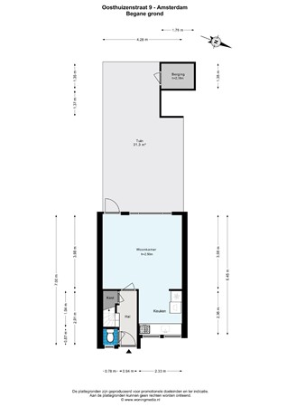 Plattegrond - Oosthuizenstraat 9, 1023 TW Amsterdam - Oosthuizenstraat 9 - Amsterdam - Begane grond - 2D.jpg